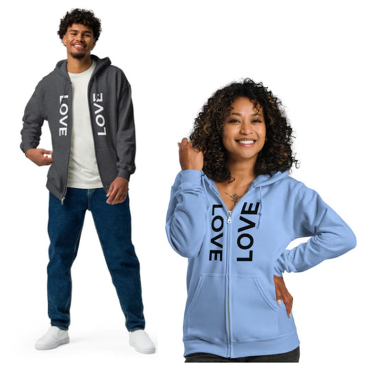 Identify Love Flip: Unisex heavy blend zip hoodie