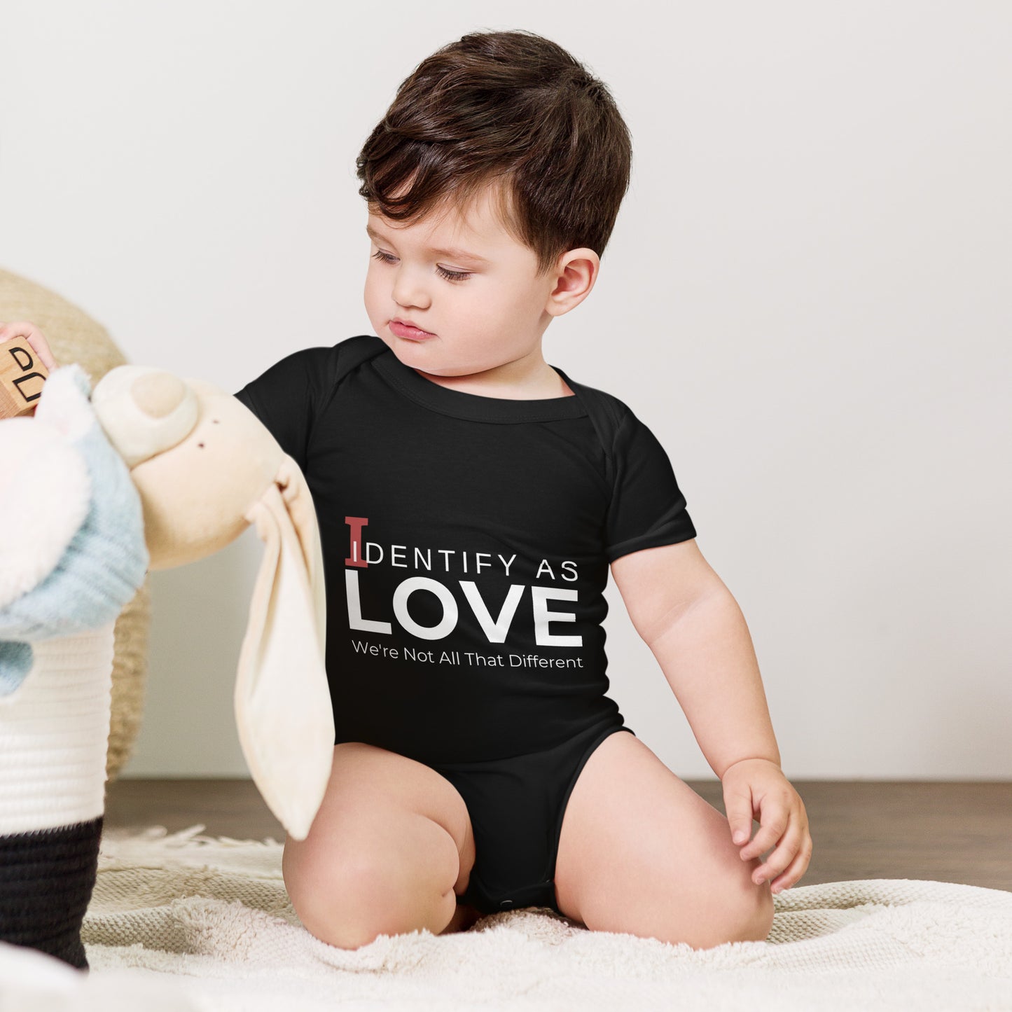 Identify As Love -Baby short sleeve one piece