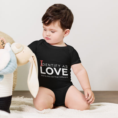 Identify As Love -Baby short sleeve one piece