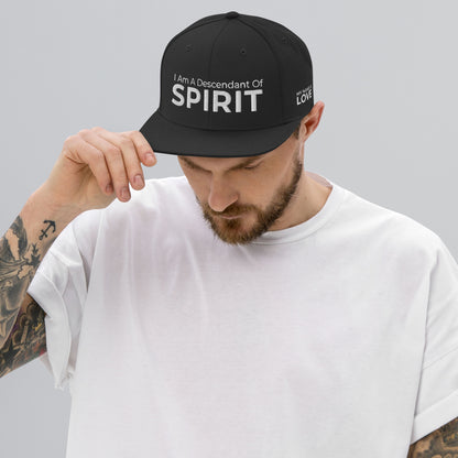 I Am A Descendant Of Spirit: Snapback Hat