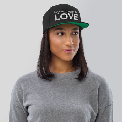 My Ancestry Is Love: Snapback Hat