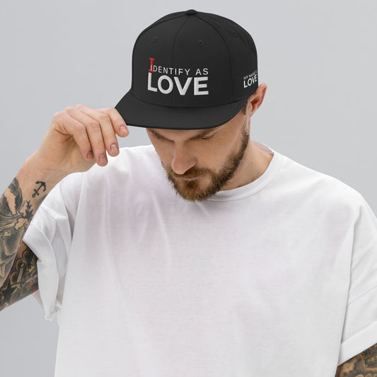 Identify As Love: Snapback Hat