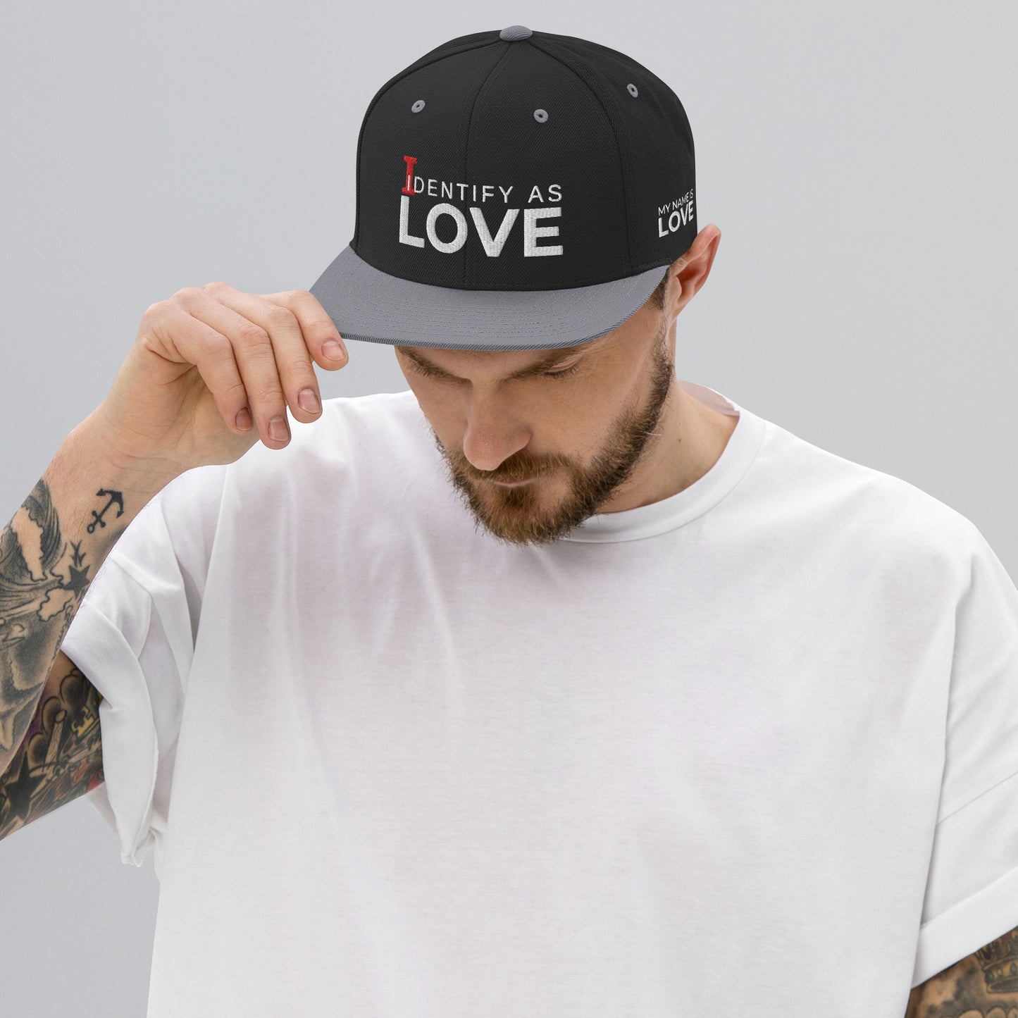 Identify As Love: Snapback Hat