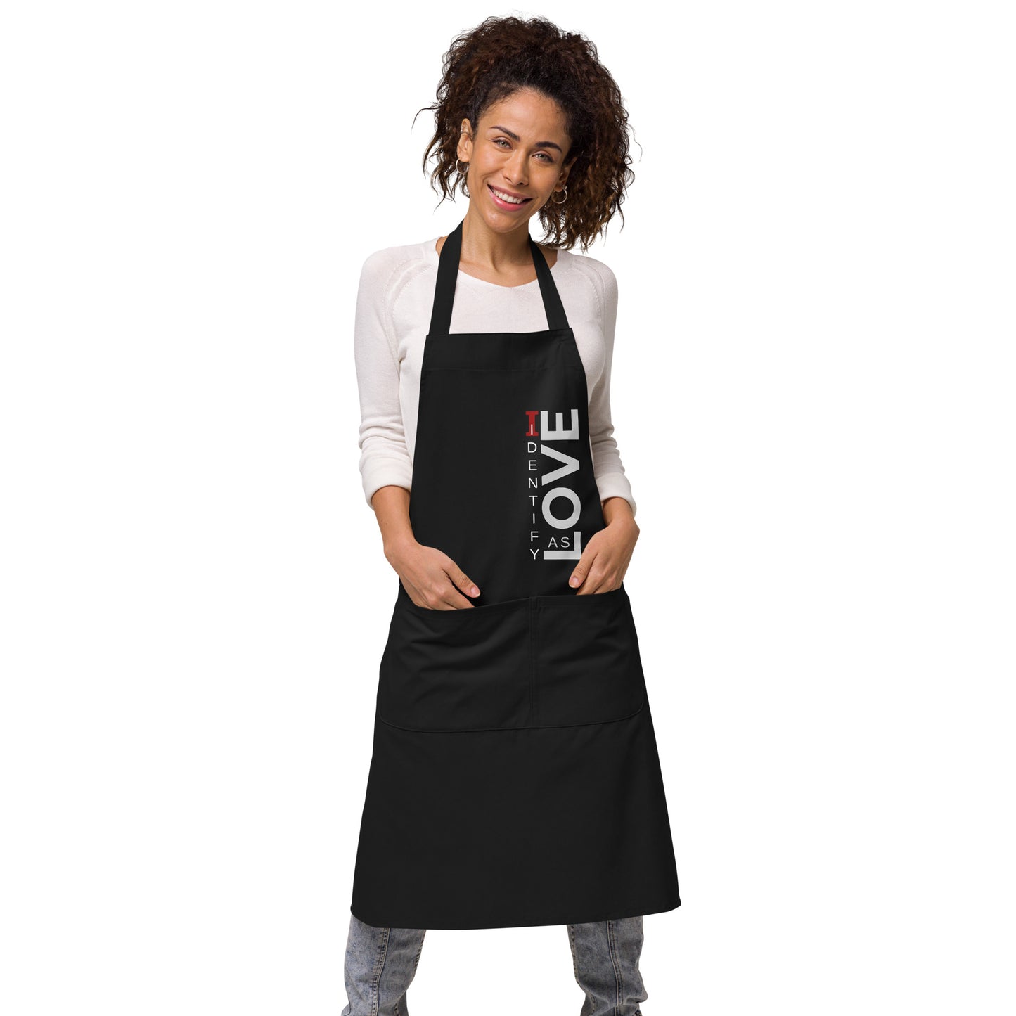 Identify As Love Organic cotton apron