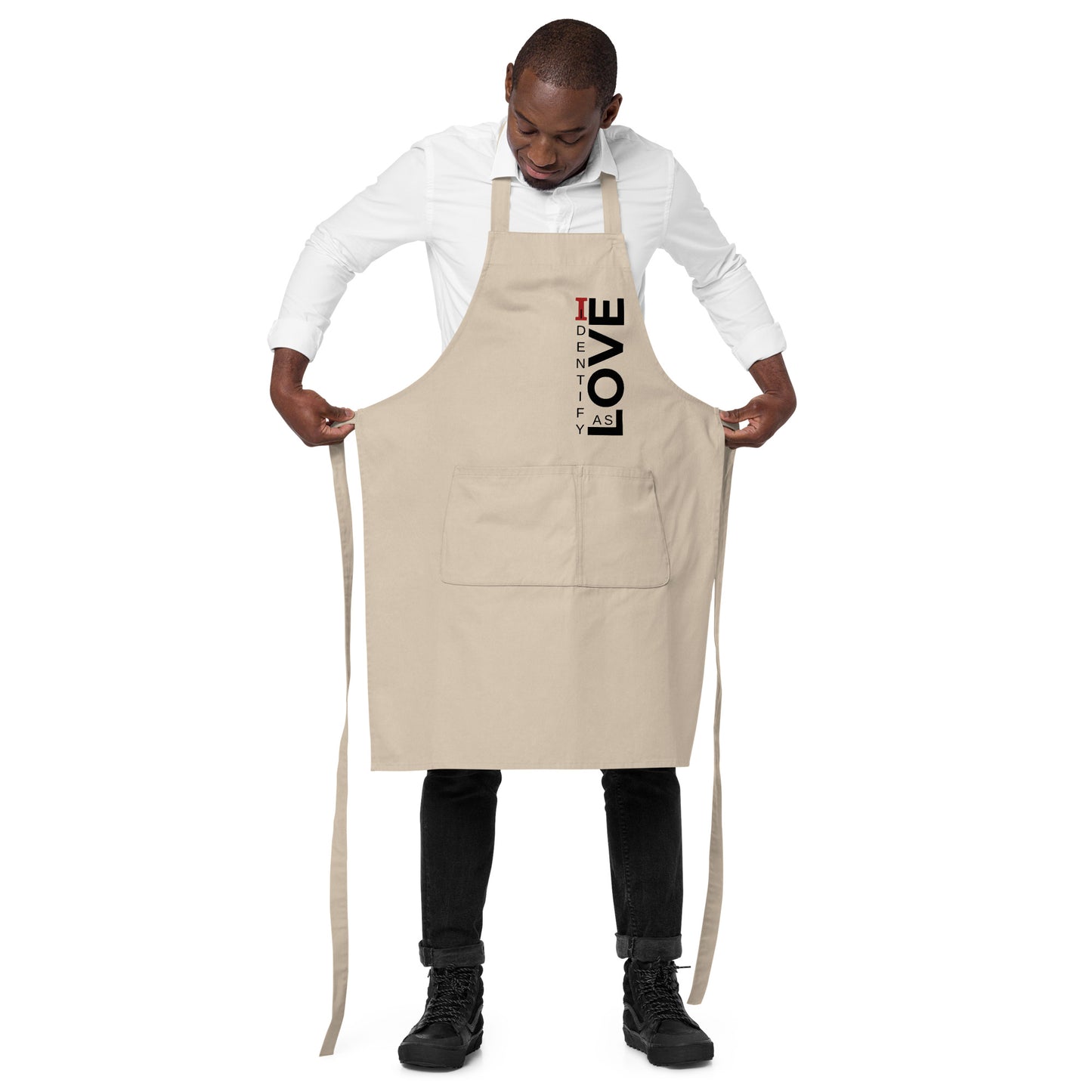 Identify As Love Organic cotton apron