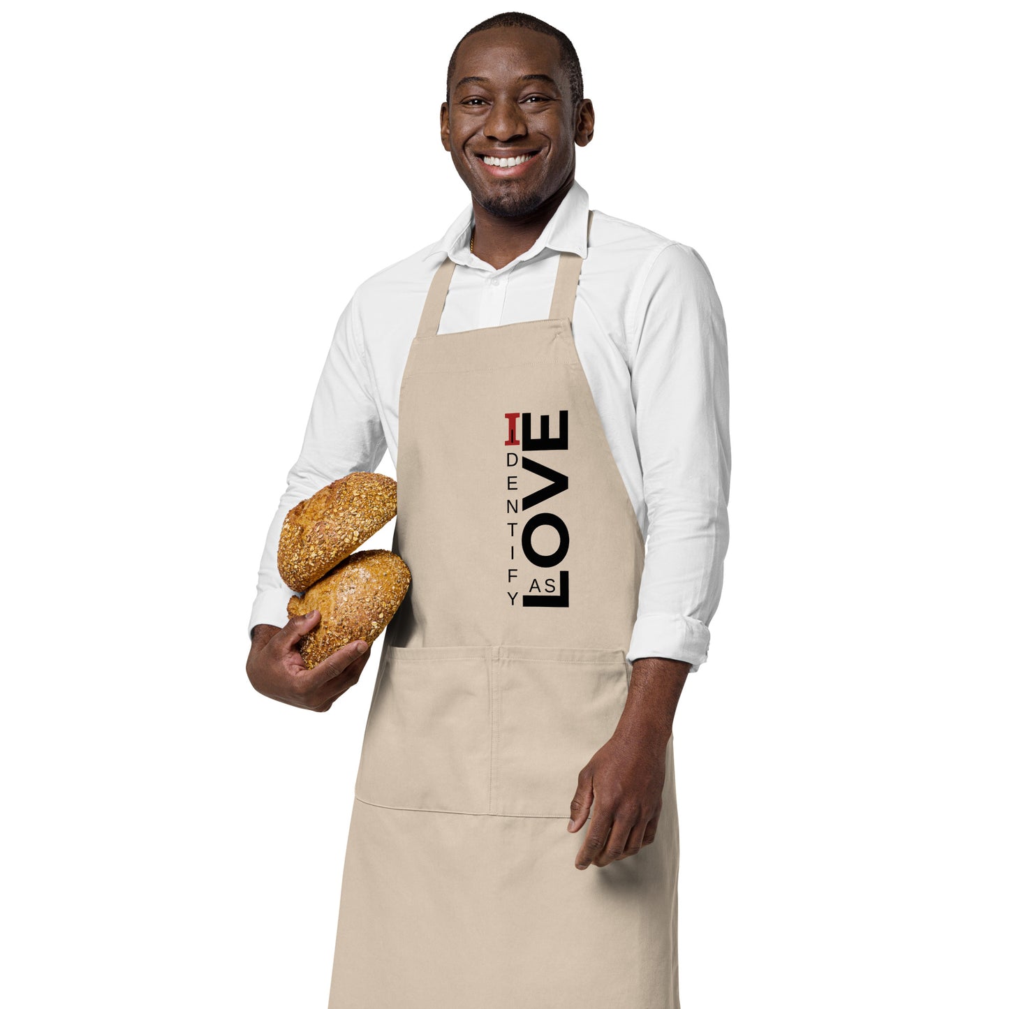 Identify As Love Organic cotton apron