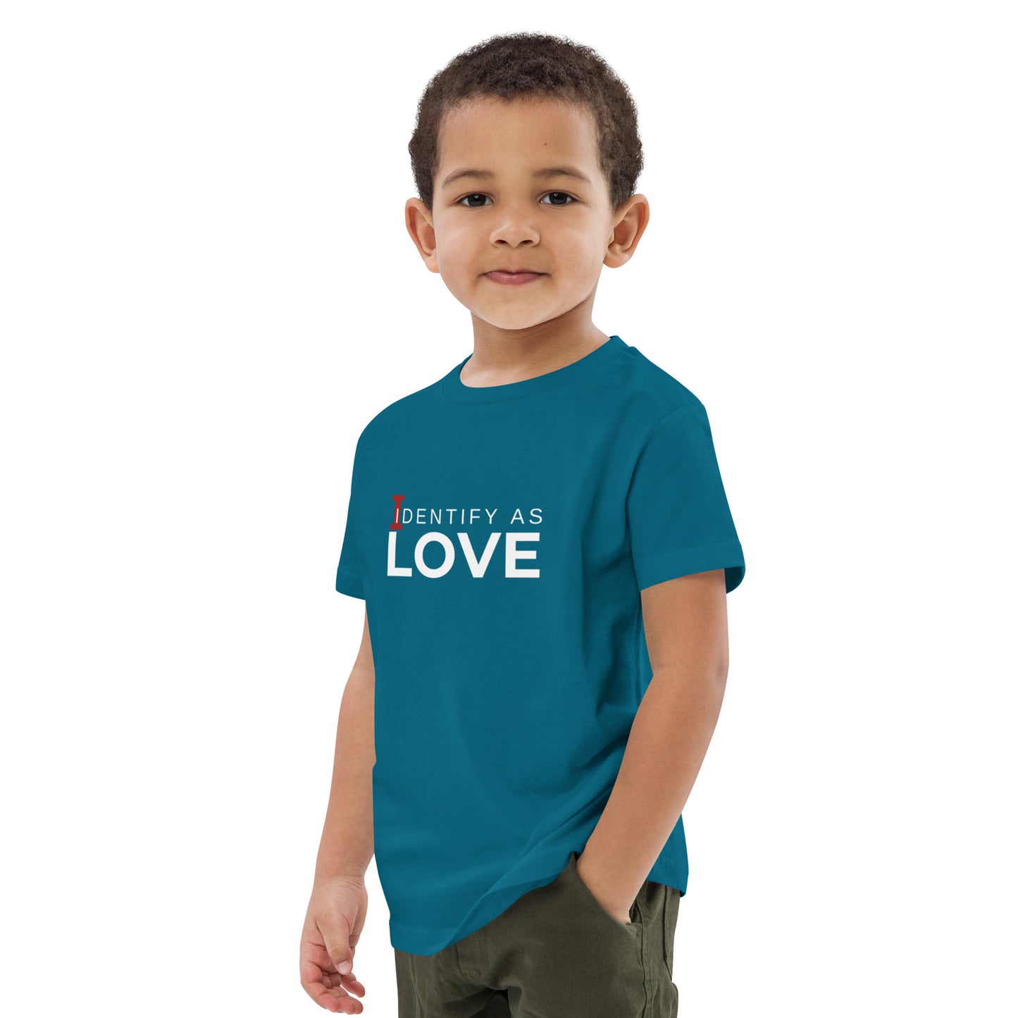 Identify As Love: Organic cotton kids t-shirt
