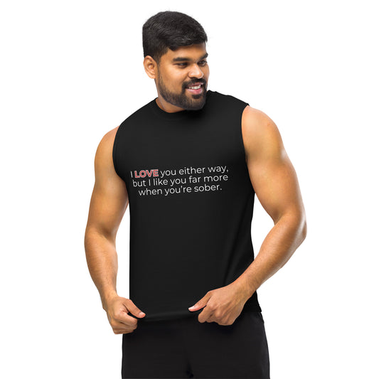 Sober Unisex Muscle Shirt