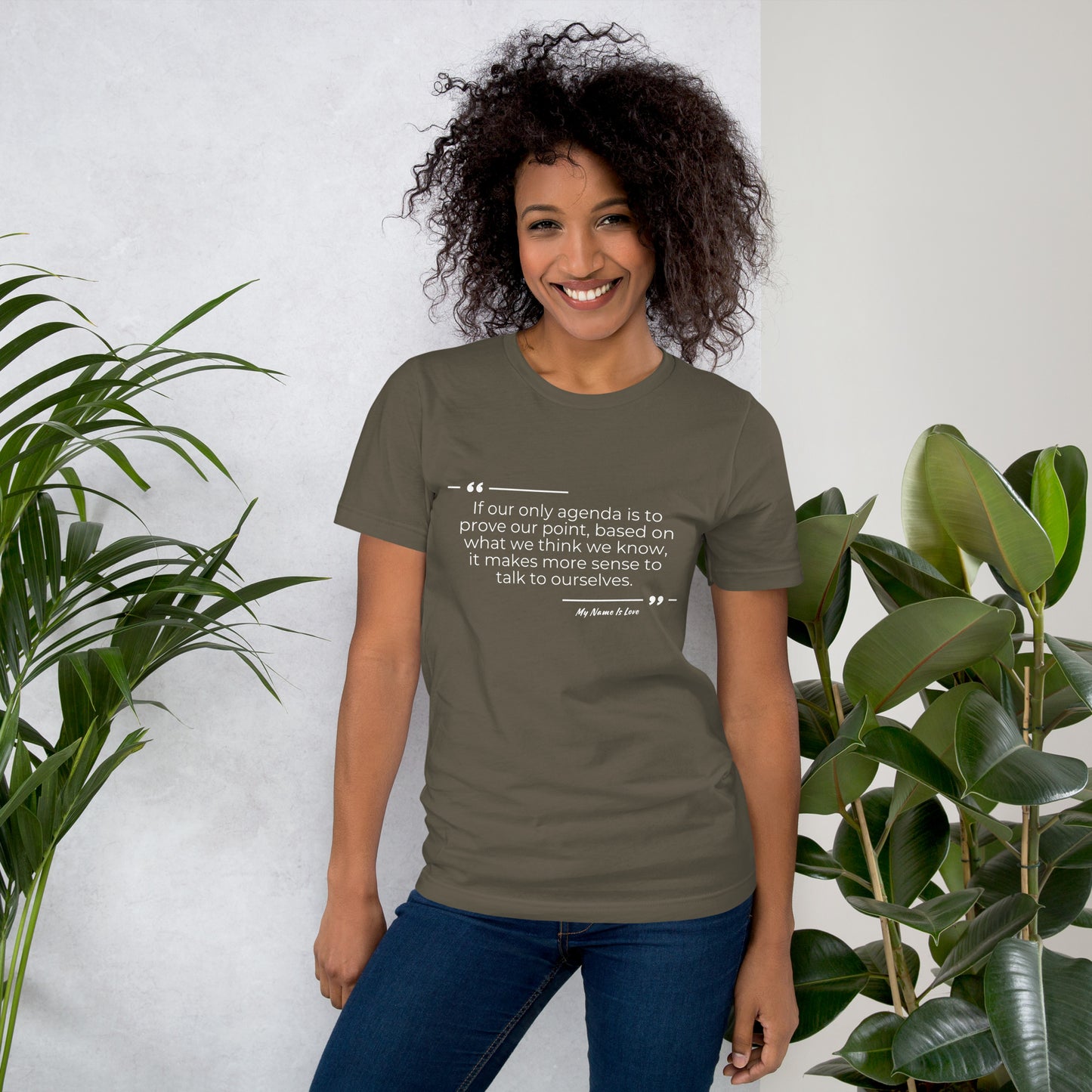 Agenda Quote Unisex t-shirt