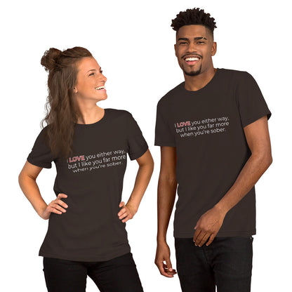 Sober Unisex t-shirt