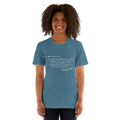 Understanding Privilege: Unisex t-shirt