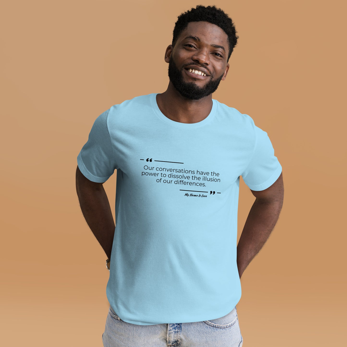 Dissolving Differences Quote: Unisex t-shirt