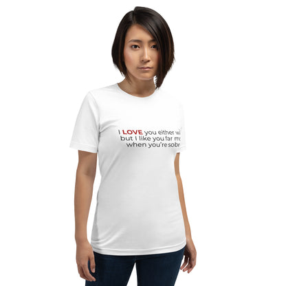 Sober Unisex t-shirt