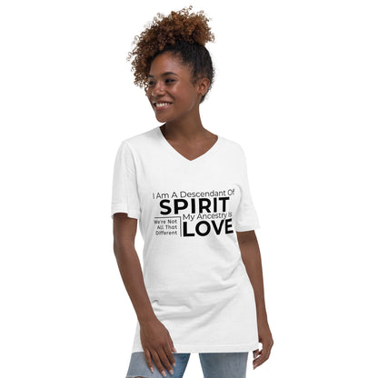 Spirt: Unisex Short Sleeve V-Neck T-Shirt