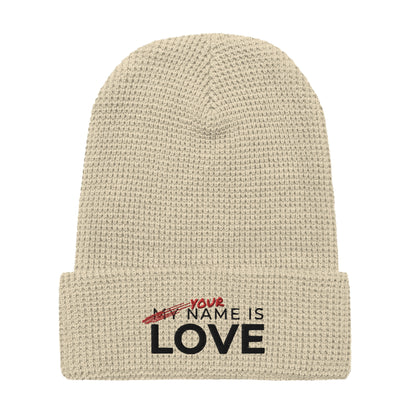 Your Name Is Love Waffle beanie