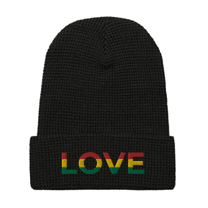 Rasta Love Waffle beanie