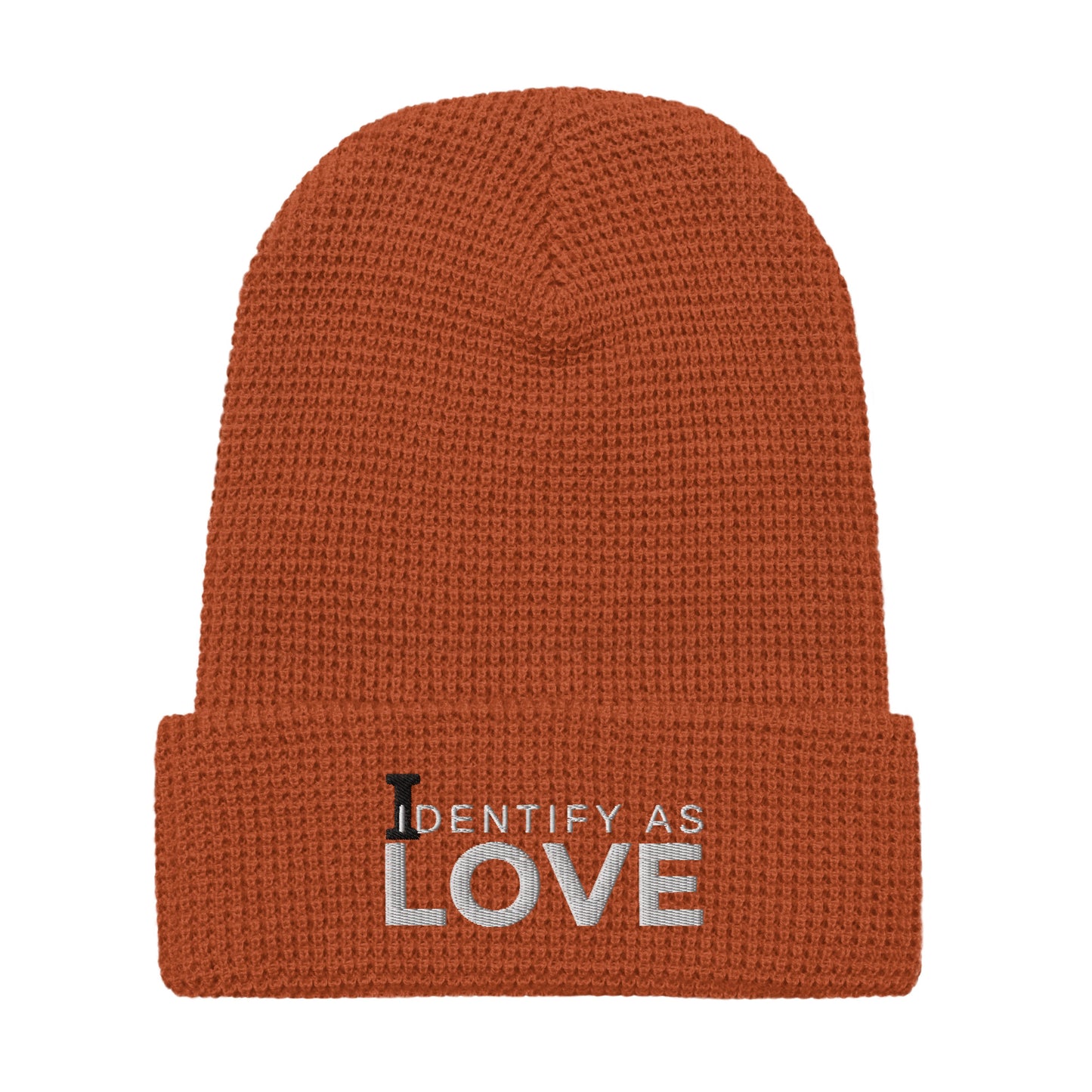 Identify As Love Waffle beanie