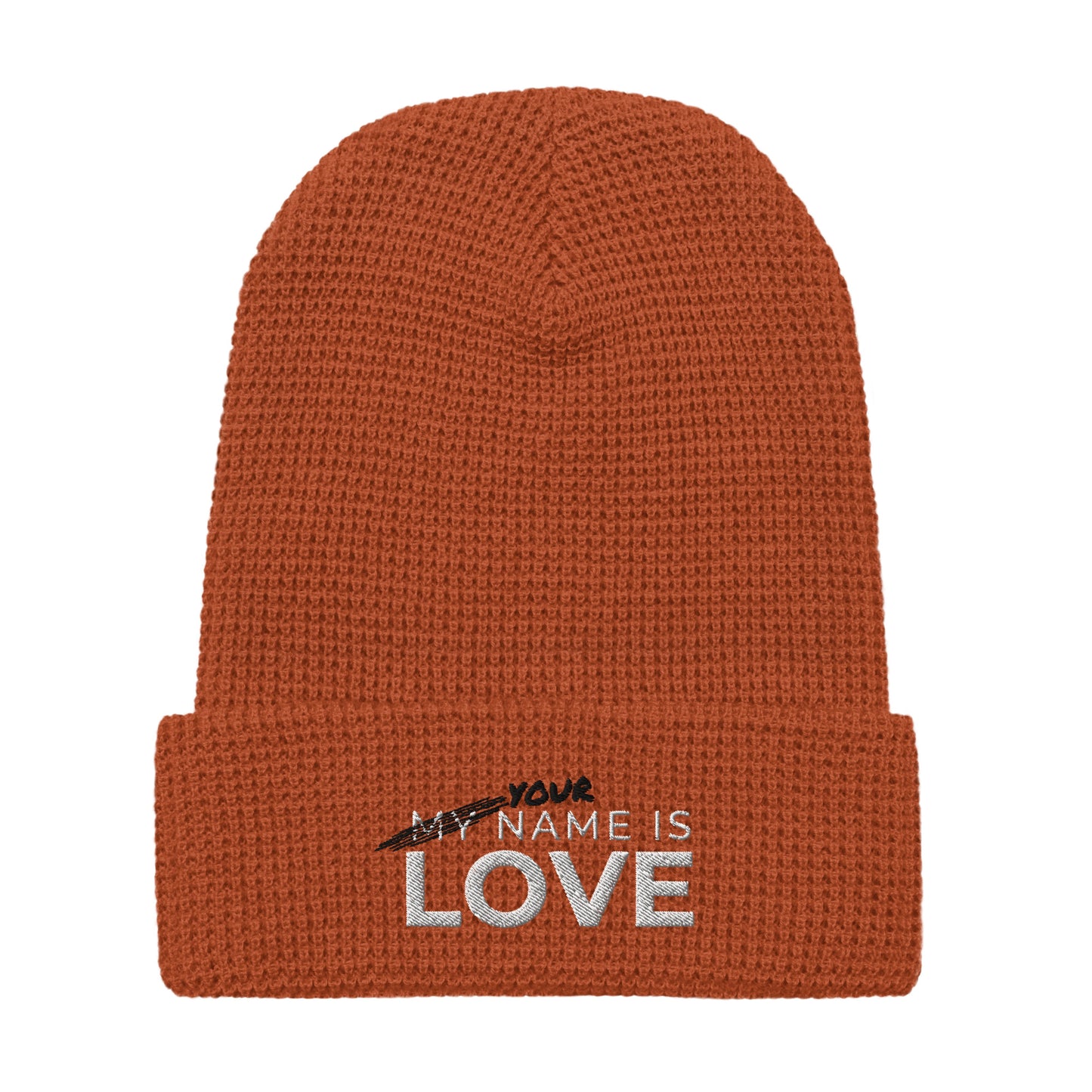 Your Name Is Love Waffle beanie