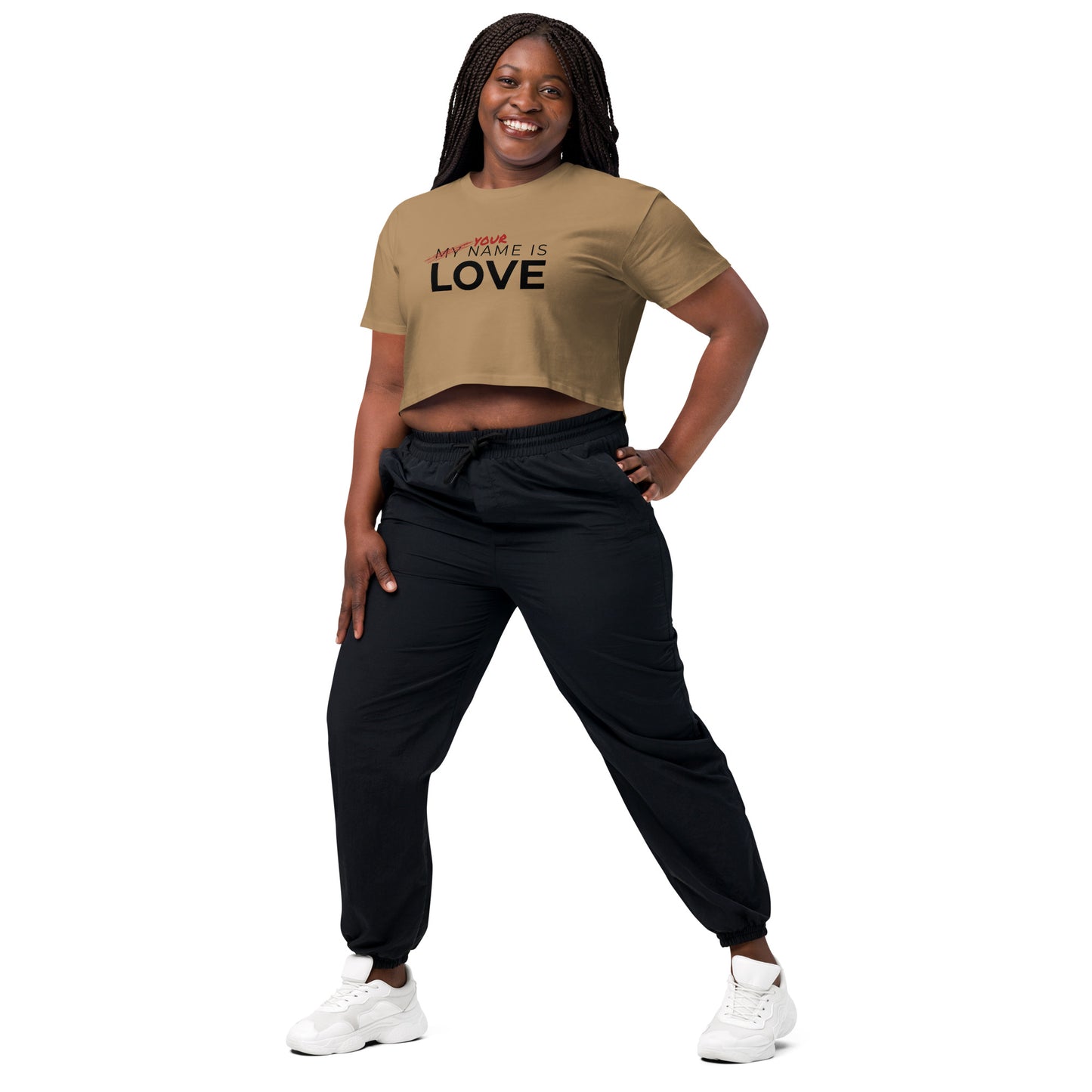 Your Name Is Love Women’s crop top