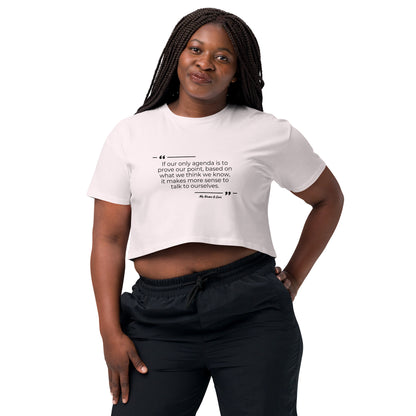 Agenda Quote: Women’s crop top