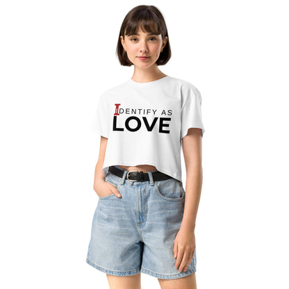 Identify As Love: Women’s crop top