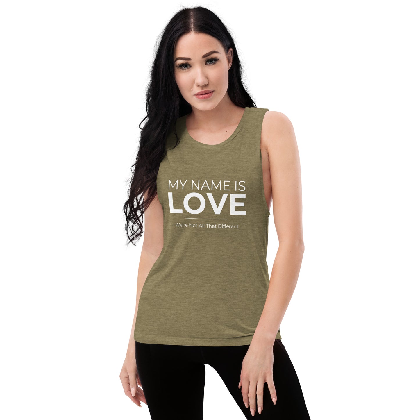 My Name Is Love: Ladies’ Muscle Tank