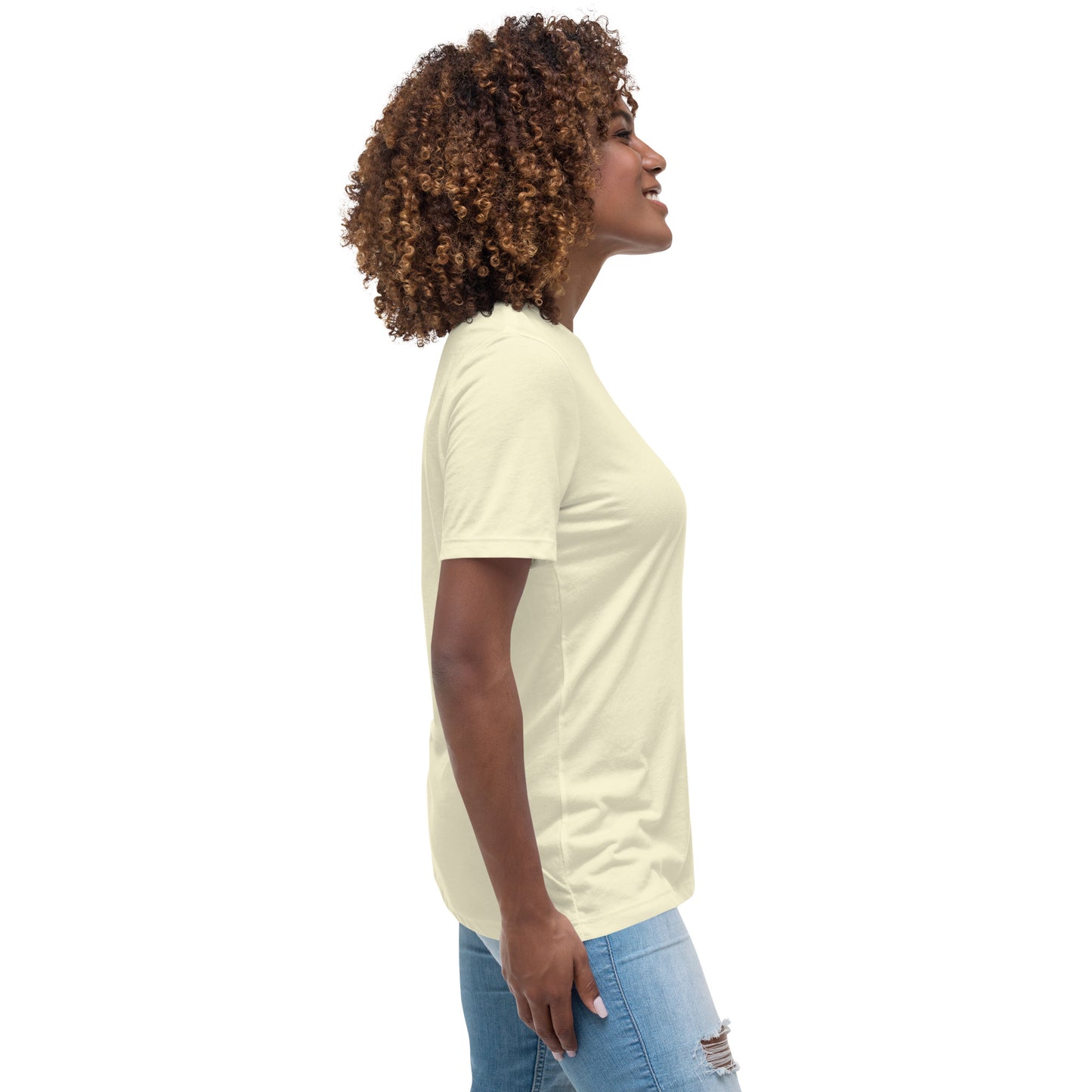 Love Vertical Print: Women's Relaxed T-Shirt