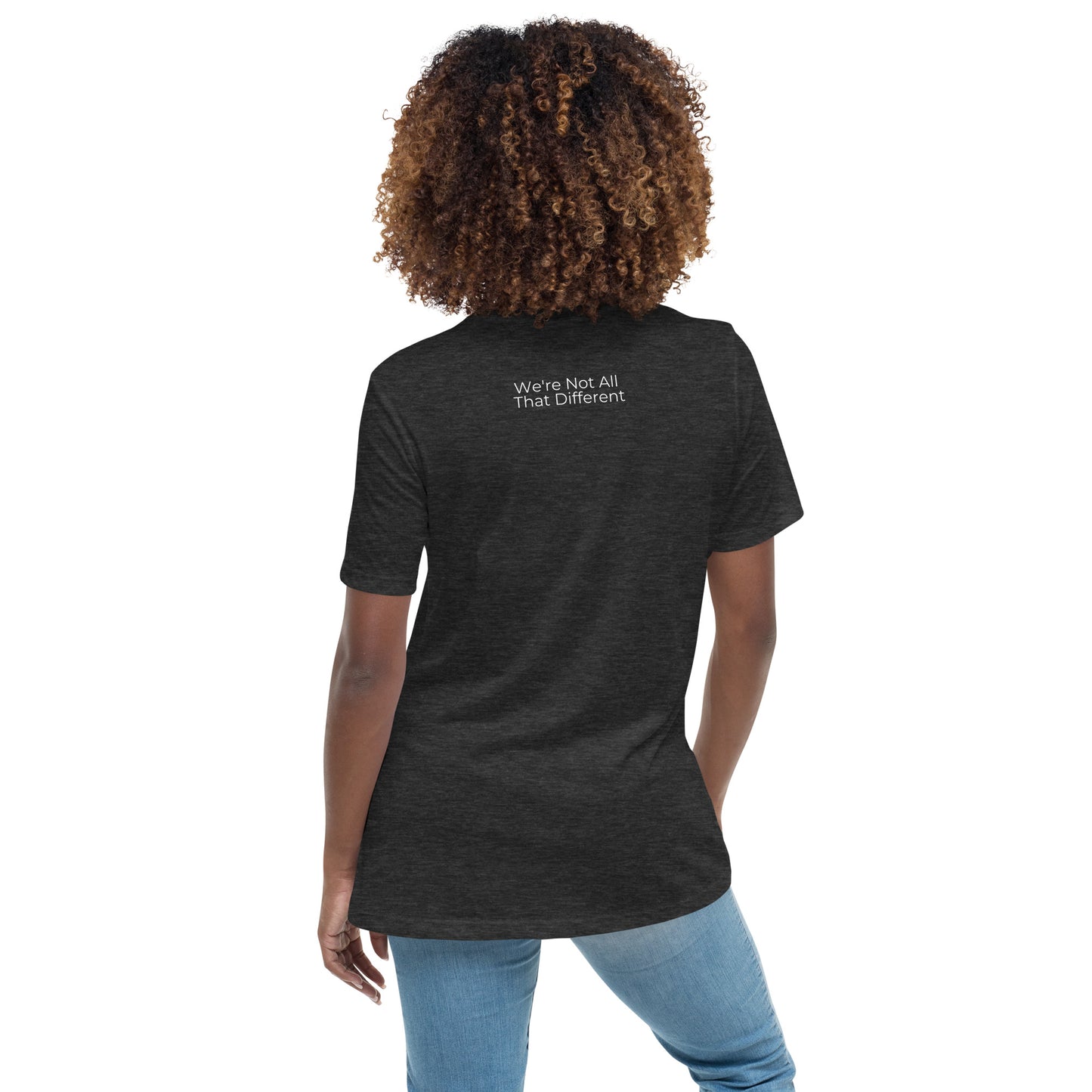 Love Vertical Print: Women's Relaxed T-Shirt