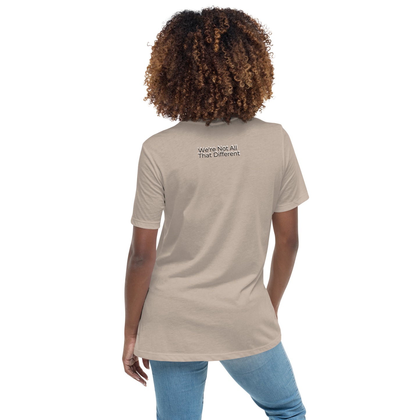 Love Vertical Print: Women's Relaxed T-Shirt