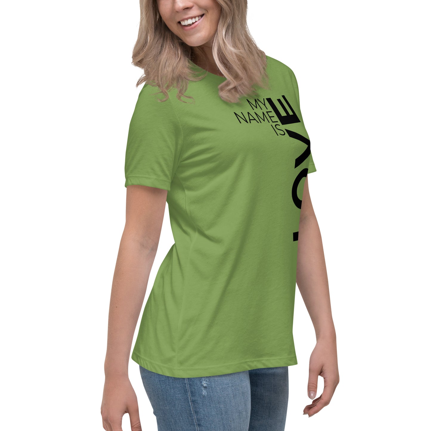 Love Vertical Print: Women's Relaxed T-Shirt