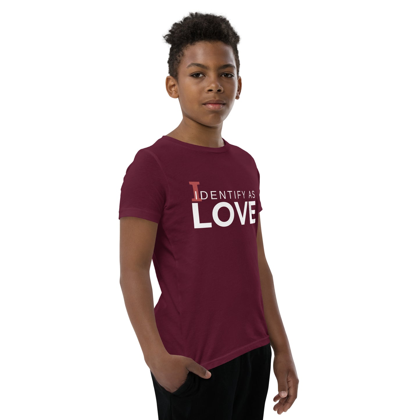 Identify As Love Youth Short Sleeve T-Shirt